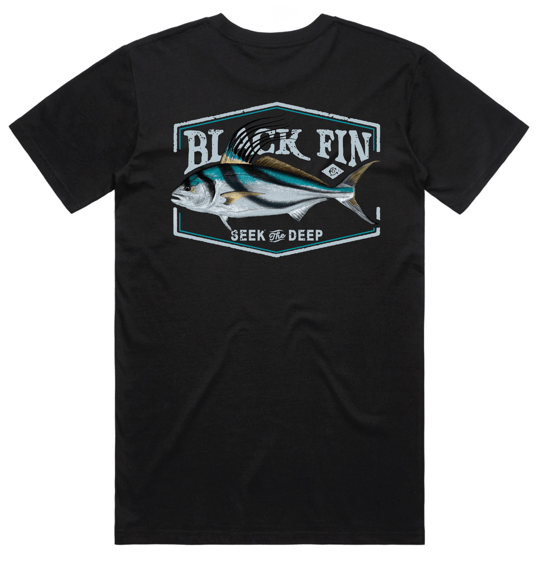 DS Rooster Short Sleeve Tee - Black Fin