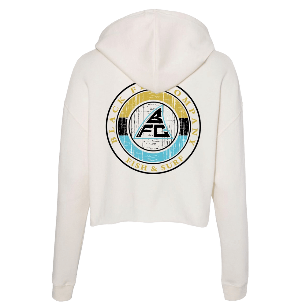 Outer Banks - Crop Hoodie - Black Fin