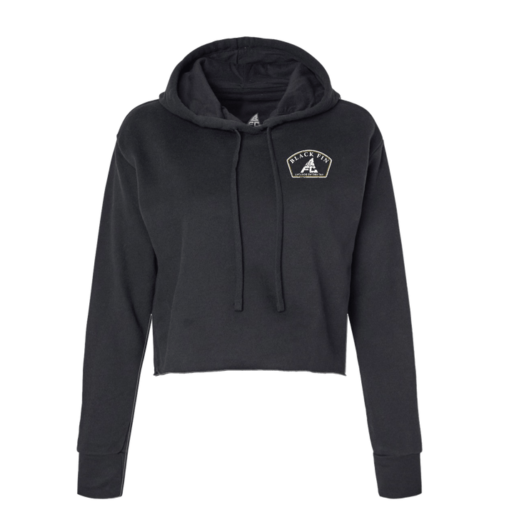 Black Fin Tuna - Crop Hoodie - Black Fin