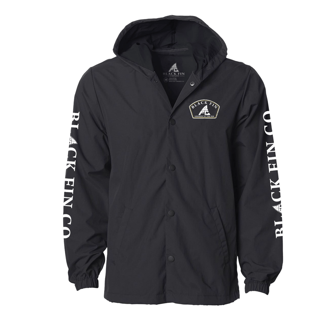 Black Fin Tuna - Hooded Windbreaker - Black Fin