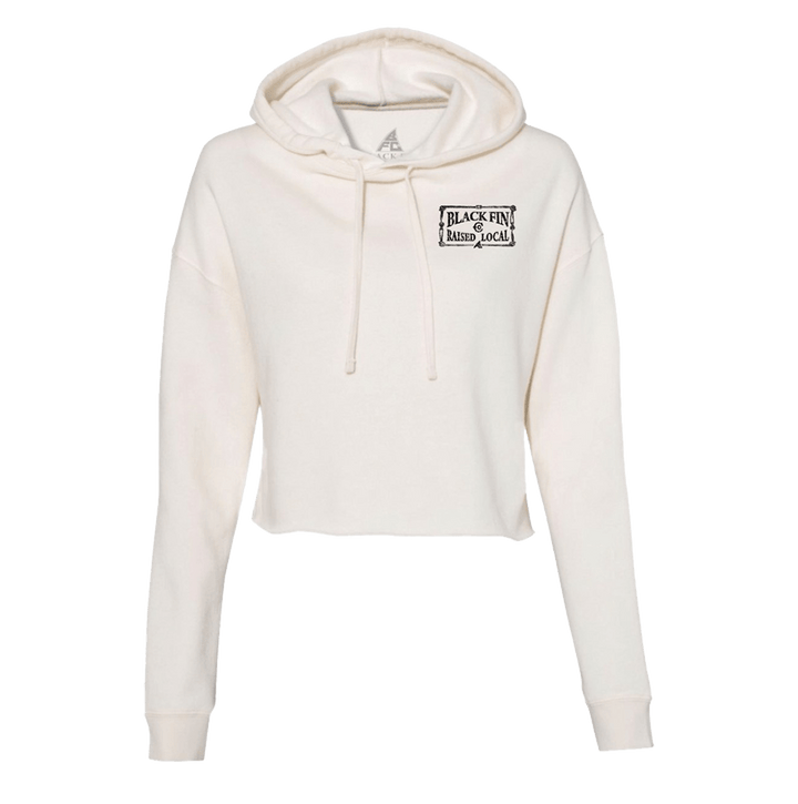 Catalina Sheepshead - Crop Hoodie - Black Fin