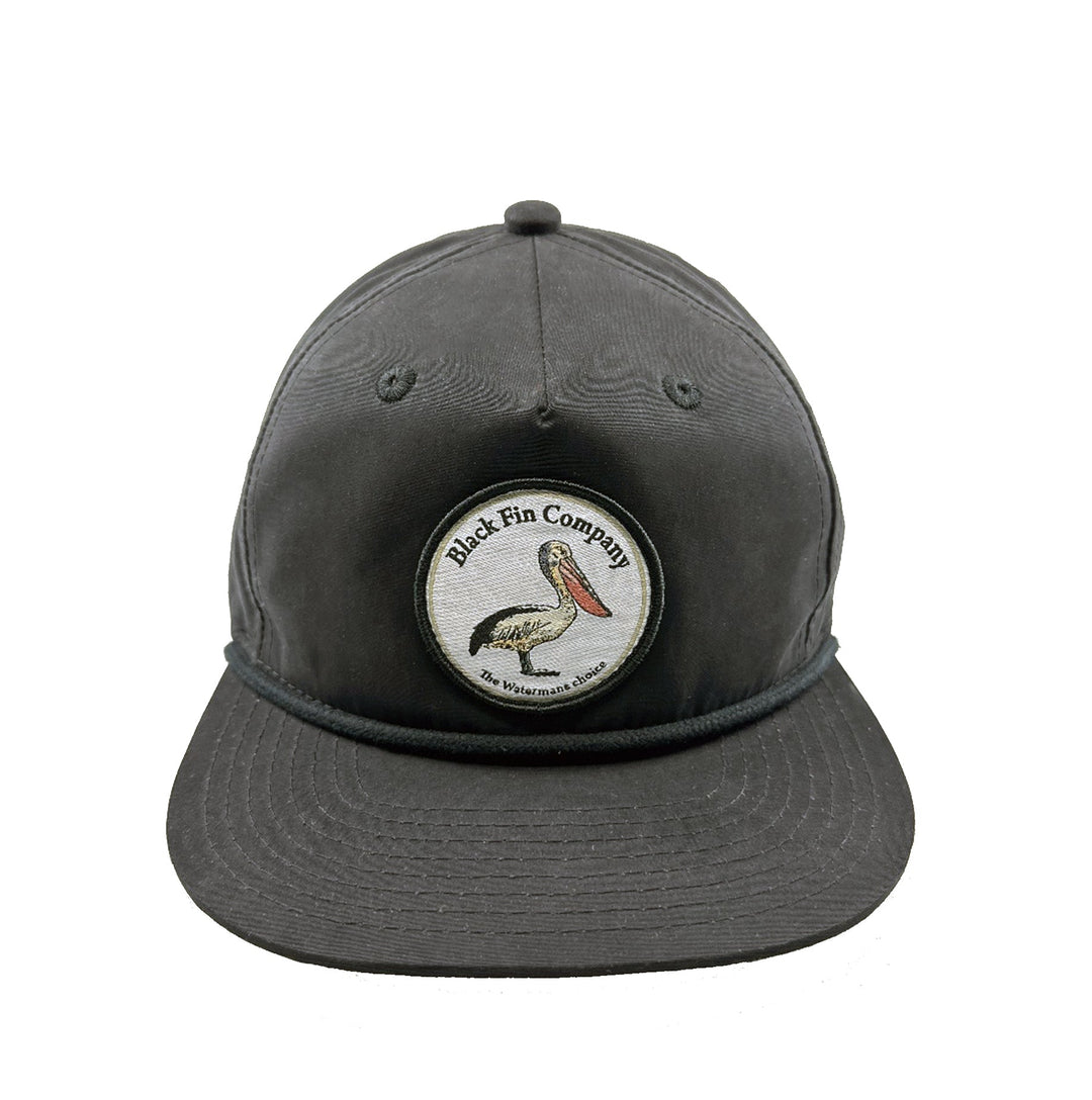 FIN, FUR & FEATHER Vintage Fishing Hunting Hat Black Corduroy Rope Lined  Snapback Souvenir Baseball Cap Headline Headwear Ballcap